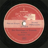 ySPՁzDE Polydor 57163 Paul van Kempen Das Nacthtlager in Granada Ouverture 1.Teil/2.Teil