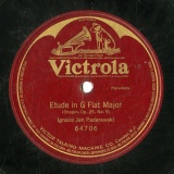 ySPՁzGB  HMV 64706 Ignace Jan Paderewski Etude in G Flat Major Op.25, No.9