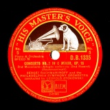 ySPՁzGB HMV D.B.1335 SERGEI RACHMANINOFF Rachmaninoff CONCERTO NO.2 IN C MINOR, OP.18 2nd Movement -Adagio sostenuto (2nd Record)/(3rd Record)