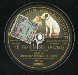 ySPՁzFR HMV 032093/032099 Monsieur Renaud&M.Maurice Renaud LE TANNHAUSER/GUILLAUME-TELL