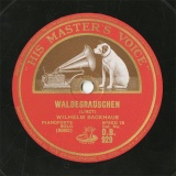 ySPՁzGB HMV D.B.929 WILHELM BACKHAUS WALDESRAUSCHEN/WALTZ/ETUDE