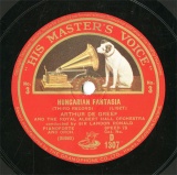 ySPՁzGB HMV D1307 ARTHUR DE GREEF HUNGARIAN FANTASIA (THIRD RECORD/FOURTH RECORD)