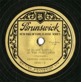 ySPՁzGB BRUNSWICK 50101 LEOPOLD GODOWSKY SCARF DANCE/THE FLATTERER/BARCAROLLE-JUNE