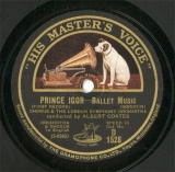 ySPՁzGB HMV D1528 ALBERT COATES PRINCE IGOR-BALLET MUSIC