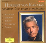 JP  DGG SMG9007(1-4) JExtB HERBERT VON KARAJAN conducts five great symphonies