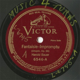 ySPՁzUS RCA 6546 Harold Bauer Fantaisie-Impromptu/Caprice