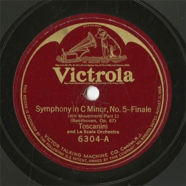 ySPՁzUS HMV 6304-A Toscanini Symphony No.5(4th Movement-Part1/Part2)