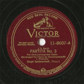 ySPՁzUS RCA 11-8607 Sergei Rachmaninoff PARTITA No.3