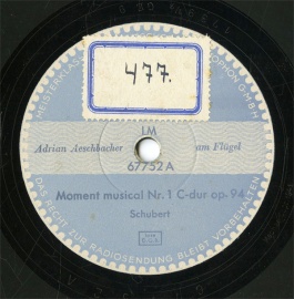 ySPՁzDE SIE 67752 Adrian Aeschbacher Moment musical Nr.1/Nr.4
