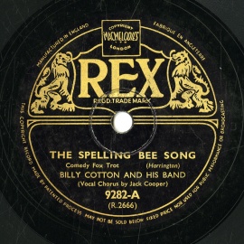 ySPՁzGB  REX 9282-A Jack Cooper THE SPELLING BEE SONG
