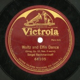 ySPՁzUS HMV 66105 Sergei Rachmaninoff Waltz and Elfin Dance