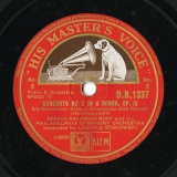 ySPՁzGB HMV D.B.1337 SERGEI RACHMANINOFF Rachmaninoff CONCERTO NO.2 IN C MINOR, OP.18 3rd Movement (2nd Record)/3rd Movement (3rd Redord)
