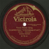 ySPՁzUS HMV 678 Louise Homer Faust-Flower Song/Trovatore-Stride la vampa
