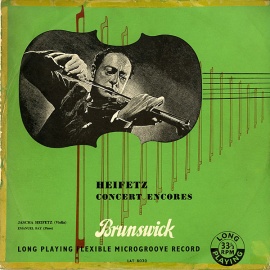 GB BRUNSWICK LAT8020 bVEnCtFbc Heifetz Concert Encores
