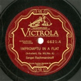 ySPՁzUS HMV 6621 Sergei Rachmaninoff IMPROMPTU/SARABANDE