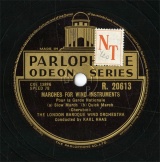 【SP盤】GB  PARLO R.20613 KARL HAAS MARCHES FOR WIND INSTRUMENTS Pour la Garde Nationale (a)Slow March/(b)Quick March