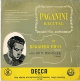 GB  DEC  LXT2808 ルッジェーロ・リッチ パガニーニ・ヴァイオリン曲集 リサイタル