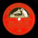【SP盤】GB HMV D.B.5218 DEN DANSKE KVARTET Handel CONCERTO A 4 D MOLL (D MINOR)