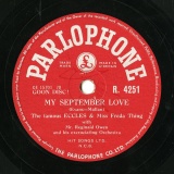 【SP盤】GB PARLO R.4251 The famous ECCLES &amp; Miss Freda Thing/JIM MORIARTY Evans-Mullan MY SEPTEMBER LOVE/Milligan You Gotta Go OWW!