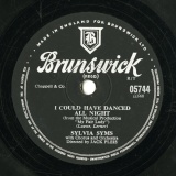 【SP盤】GB BRUNSWICK 05744 SYLVIA SYMS Loewe,Lerner I COULD HAVE DANCED ALL NIGHT (from the Musical Production &quot;My Fair Lady&quot;)/Stallman,Shapiro BE GOOD (To Me)