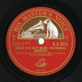 【SP盤】GB HMV D.B.8828 ARTUR SCHANABEL SONATA IN B FLAT MAJOR(POSTHUMOUS)