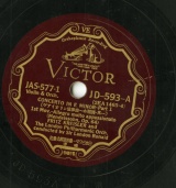 JP VICTOR JD593-595 フリッツ・クライスラー/ランドン・ロナルド/ロンドンフィル メンデルスゾーン ヴァイオリン協奏曲(78rpmSP盤3枚組完結セット)