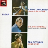 GB EMI ASD655 デュ・プレ、ベイカー&バルビローリ エルガー:チェロ協奏曲、歌曲集「海の絵」