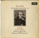 GB DECCA SXL6228 ジュリアス・カッチェン ブラームス「ピアノ奏鳴曲第3番」「スケルツォ」「間奏曲」