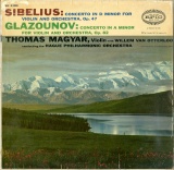 US EPIC LC3184 トーマス・マジャール シベリウス/グラズノフ:ヴァイオリン協奏曲