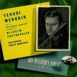 GB EMI ALP1100 ユディ・メニューイン|ウィルヘルム・フルトヴェングラー ベートーヴェン「バイオリン協奏曲」