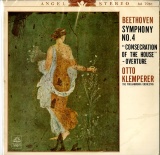JP 東芝音楽工業(赤盤) AA7061 オットー・クレンペラー ベートーヴェン「交響曲第4番」「献堂式」