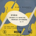 GB DEC LXT2727 ザラ・ネルソヴァ&amp;ヨーゼフ・クリップス ドヴォルザーク・チェロ協奏曲