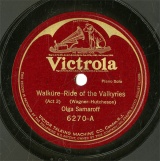 【SP盤】US HMV 6270 Olga Samaroff Walkure-Ride of the Valkyries/La Campanella