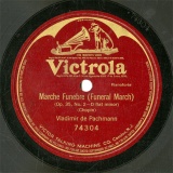【SP盤】US HMV 74304 Vladimir de Pachmann Marche Funebre