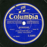 【SP盤】GB COL L2260 IGNAZ FRIEDMAN BERCEUSE/MINUETTO FROM SUITE