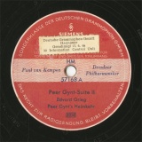 【SP盤】DE Polydor 57168 Paul van Kempen Peer Gynt-Suite�U