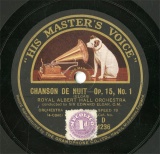 【SP盤】GB HMV D1236 ELGAR CHANSON DE NUIT|CANSON DE MATIN