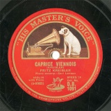 【SP盤】GB HMV D.B.1091 FRITZ KREISLER CAPRICE VIENNOIS|HUMORESKE