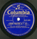 【SP盤】GB COL LX160 WILLEM MENGELBERG&HIS CONCERTGEBOUW ORCHESTRA LEONORE OVERTURE No.1 PART 1/PART 2