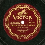 【SP盤】US RCA 7384 Olga Samaroff ORGAN FUGUE/THE WHITE PEACOCK