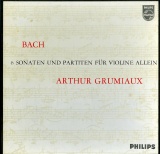 NL PHIL 835 198/200AY アルテュール・グリュミオー バッハ・無伴奏ヴァイオリンのためのソナタとパルティータ全集