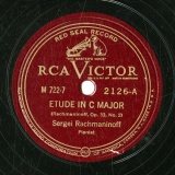 【SP盤】US RCA M 722-7/8 Sergei Rachmaninoff ETUDE IN C MAJOR/ ETUDE IN E FLAT MAJOR