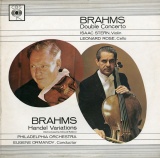 GB CBS SBRG72295 アイザック・スターン&amp;レナード・ローズ ブラームス・ヴァイオリンとチェロのための二重協奏曲