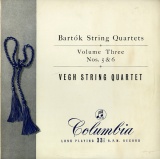 GB COL  CX1285 ヴェーグSQ バルトーク・弦楽四重奏曲5&amp;6番