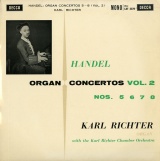 GB DEC LXT5579 カール・リヒター ヘンデル・オルガン協奏曲 Vol.2
