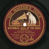【SP盤】GB HMV B 2979 WALTER GLYNNE AND STUART ROBERTSON SERGEANT WATCHMAN, WHAT OF THE NIGHT/Benedict THE MOON HATH RAISED HER LAMP ABOVE