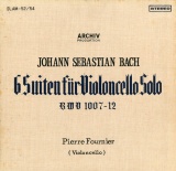 JP ARC SLAM-52/54 ピエール・フルニエ バッハ・無伴奏チェロ組曲(全曲)