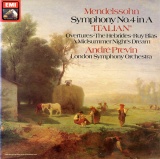 GB EMI ASD3763 プレヴィン メンデルスゾーン・交響曲4番「イタリア」/序曲集