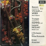 GB DEC SXL6375 エレール、キュヴィ&amp;アンセルメ ヴィヴァルディ&amp;ウェーバー・ファゴット協奏曲/フンメル&amp;L.モーツァルト・トランペット協奏曲