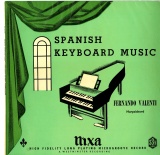 GB NIXA WLP5312 ヴァレンティ spanish keyboard music(フラット240g重量盤・金文字初出)